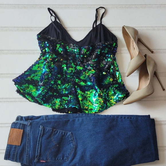 Guess | Mermaid Sequined Peplum - Picture 3 of 3
